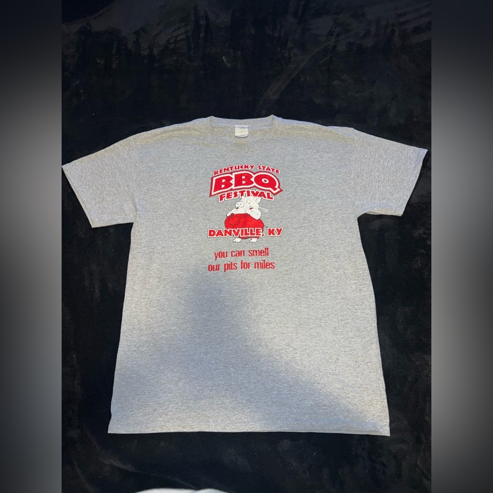 Vintage Kentucky State BBQ Festival Graphic T-Shirt Size L